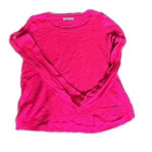 Abercrombie, hot pink sweater, size large